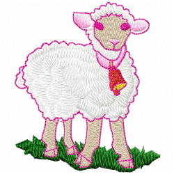 Sheep Embroidery Design 8